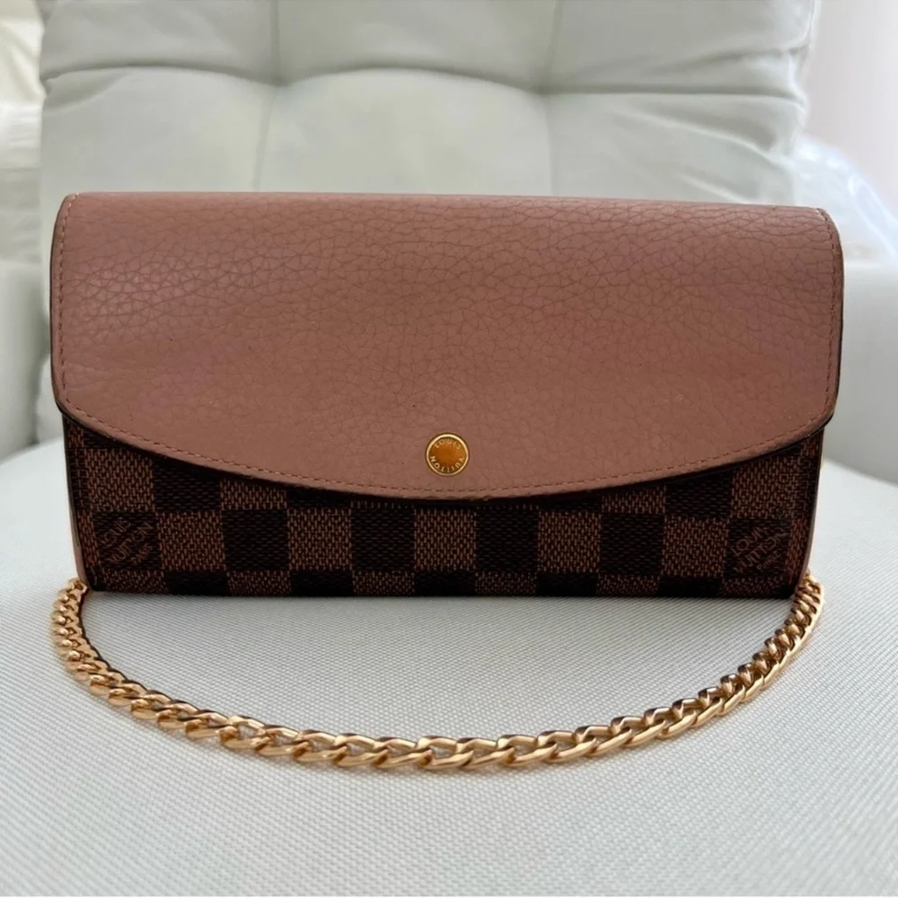 Authentic Louis Vuitton Damier Ebene Normandy Emilie Wallet - Picture 2 of 9
